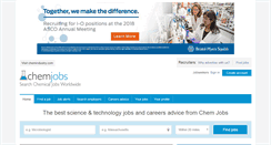 Desktop Screenshot of chemjobs.net