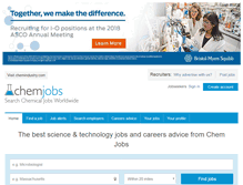 Tablet Screenshot of chemjobs.net